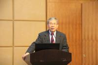 Prof. Chan Wai-Yee gives the closing remarks during the Workshop and Symposium